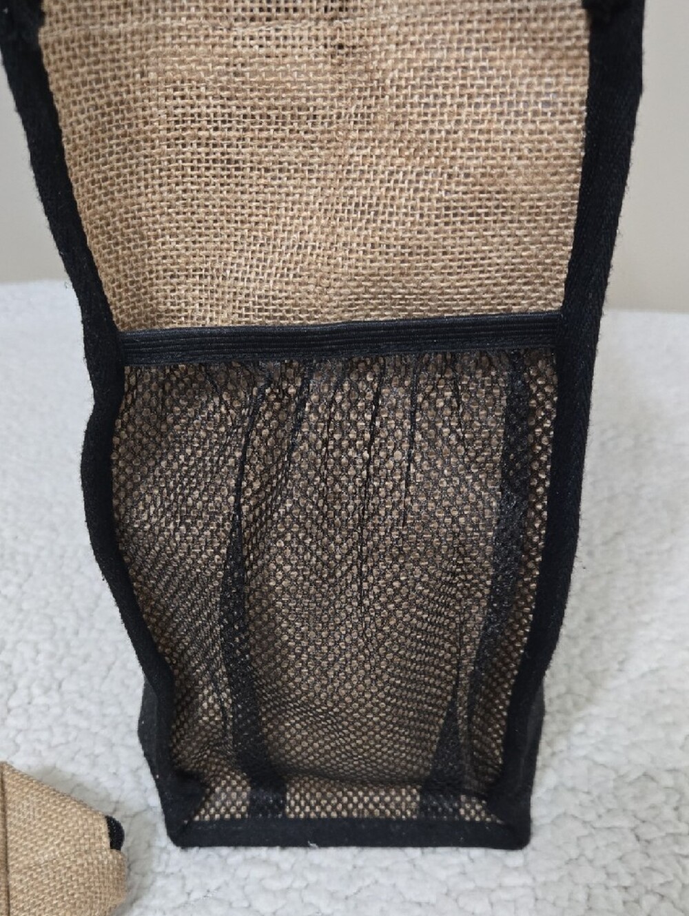 Monogram L Natural & Black Jute Tote Bag Set - Picture 2 of 9